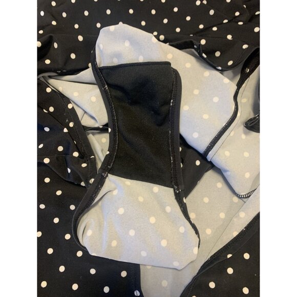 Isaac Mizrahi Bridge Hampton Polka Dot Wrap One Piece Swimsuit Size 6 - Picture 6 of 9